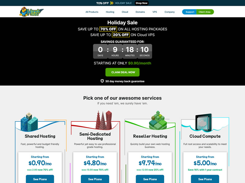  Hawk Host老鹰主机：新增英国机房、新增付款方式和增加新的操作系统模板