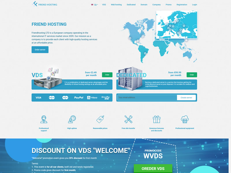 Friendhosting全场VPS主机4折起,美国/日本/德国/荷兰/波兰/罗马尼亚等多个机房可选