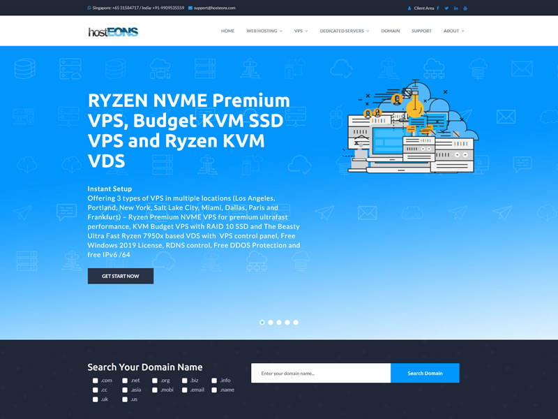 HostEONS圣诞8折，VPS低至$16.8/年，美国/法国/德国共计8个数据中心可选