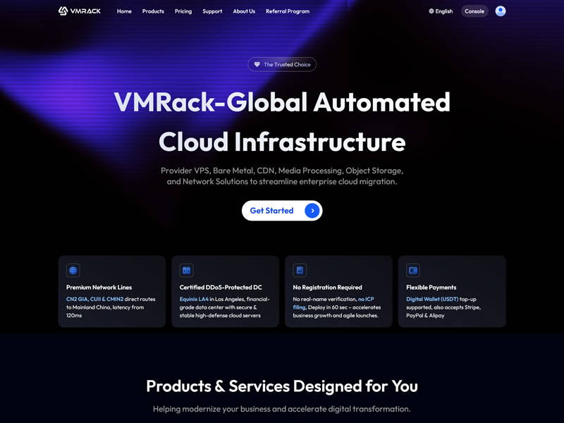 VMRack圣诞优惠开启，美国VPS低至$20/年，有三网直连/三网纯高端线路可选！