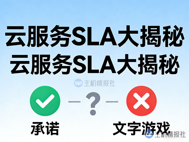 云服务SLA大揭秘:99.99%背后,是承诺还是文字游戏?