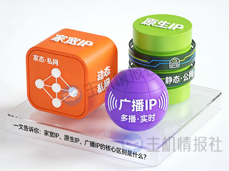 一文告诉你：家宽IP(住宅IP)、原生IP、广播IP的核心区别是什么？