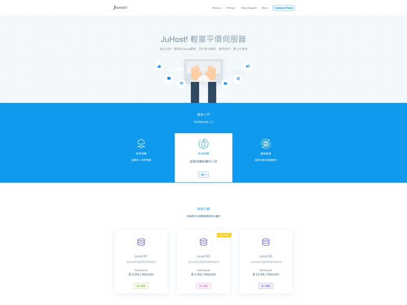 juhost：香港不限流量VPS低至$32/年：200Mbps带宽，2G内存/2核/30gSSD