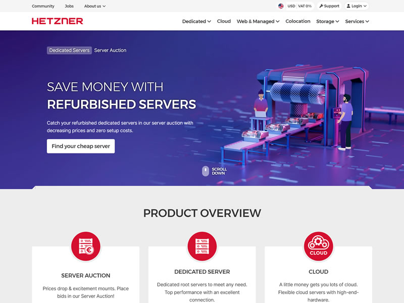 Hetzner：4月1日起，对全球所有地区的产品进大幅涨价