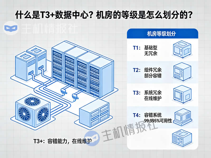 什么是T3+数据中心？机房的等级是怎么划分的？