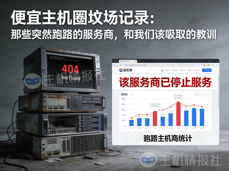 便宜主机圈坟场记录：那些突然跑路的服务商，和我们该吸取的教训